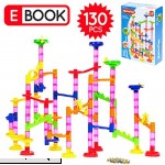 MetroTen Marble Run Toy Maze Ball Game Set for Kids 130 Pieces with 30 Marbles Race Coaster Educational Construction Building Blocks by  B078T171DR